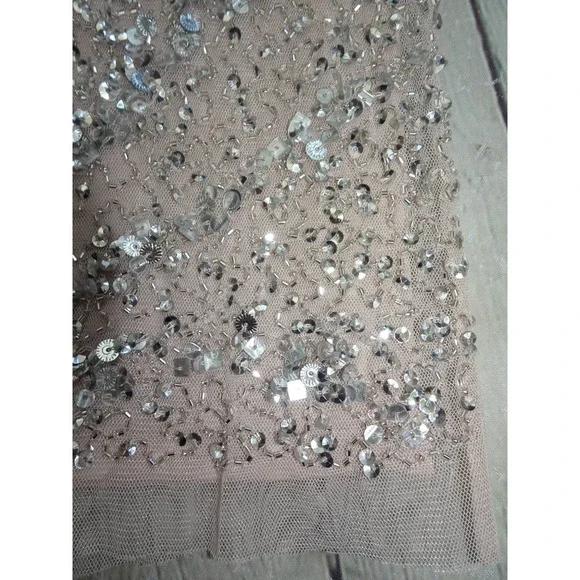 Adrianna Papell Women's Short-Sleeve All Over Sequin Gown, Size 6 - Picture 5 of 7